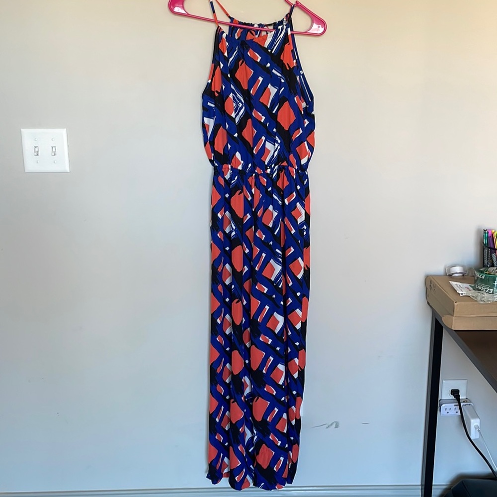 Orange & blue jumpsuits wore once for pictures size medium